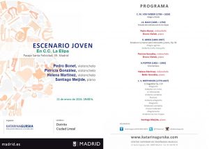 Actividad cultural - escenario joven 21 enero La Elipa