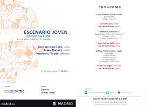Actividad cultural - programa escenario joven 31 de enero