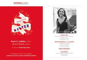actividad cultural - RFdM Rocio G. Cabello