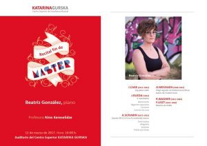 actividad cultural - RFdM Beatriz Gonzalez
