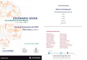 Programacion cultural - 11 mayo - basilica san miguel
