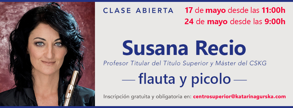 Novedades Educativas - jornada clase abierta de flauta y picolo de Susana Recio